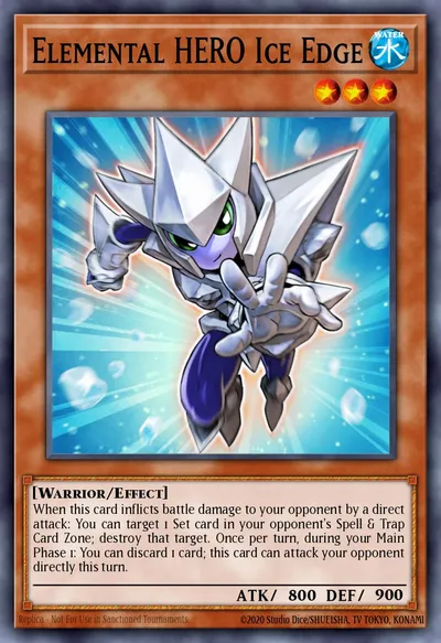 Elemental HERO Ice Edge — Carta Yu-Gi-Oh!