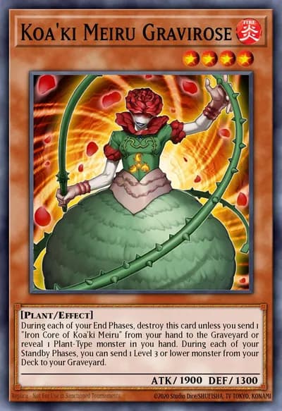 Koa'ki Meiru Gravirose — Carta Yu-Gi-Oh!