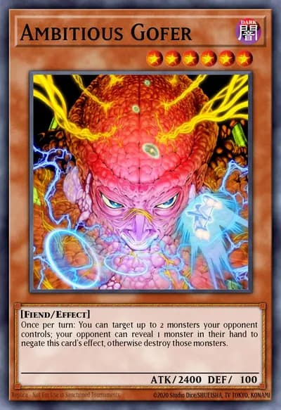 Ambitious Gofer — Carta Yu-Gi-Oh!