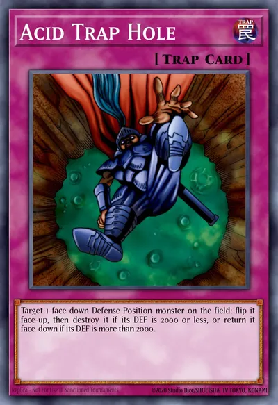 Buraco Armadilha Ácido — Carta Yu-Gi-Oh!