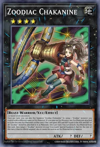 Zoodiac Chakanine — Carta Yu-Gi-Oh!