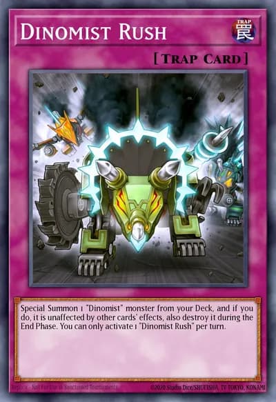 Dinomist Rush — Carta Yu-Gi-Oh!