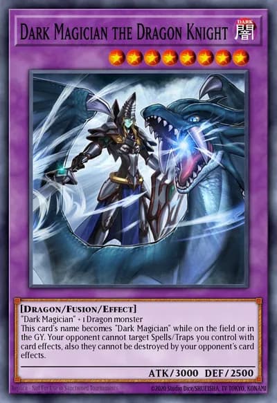 Mago Negro, o Cavaleiro Dragão — Carta Yu-Gi-Oh!