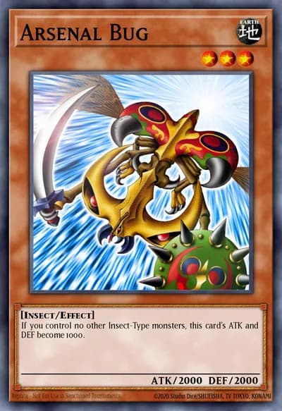 Inseto Arsenal — Carta Yu-Gi-Oh!