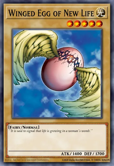 Winged Egg of New Life — Carta Yu-Gi-Oh!