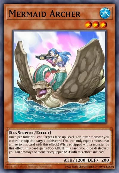 Arqueira Sereia — Carta Yu-Gi-Oh!