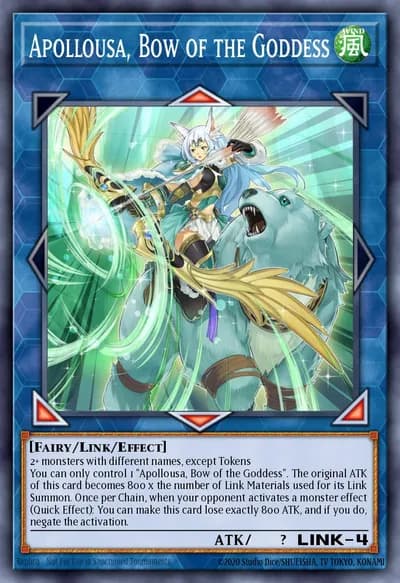 Apollousa, Bow of the Goddess — Carta Yu-Gi-Oh!