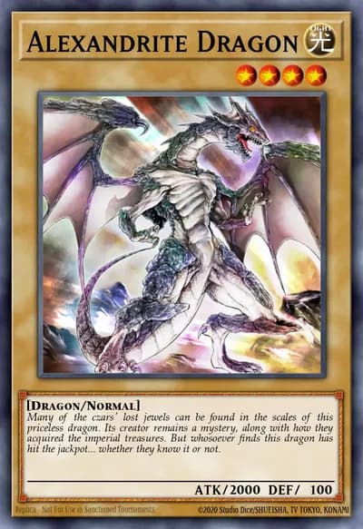 Dragão Alexandrita — Carta Yu-Gi-Oh!