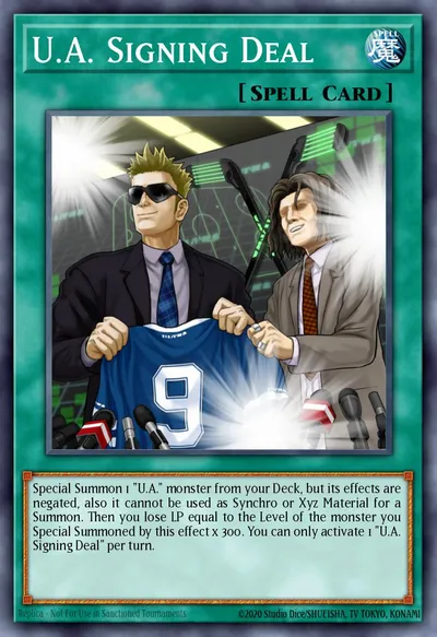 U.A. Signing Deal — Carta Yu-Gi-Oh!