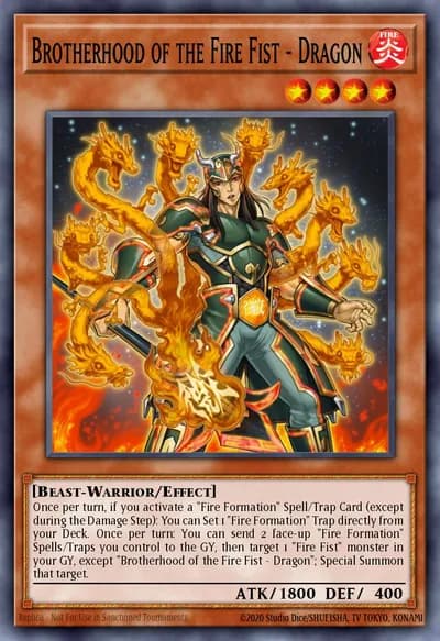 Brotherhood of the Fire Fist - Dragon — Carta Yu-Gi-Oh!