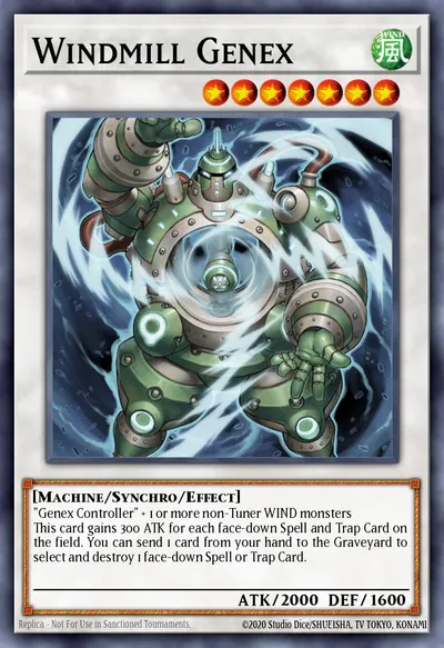 Genex Moinho de Vento — Carta Yu-Gi-Oh!