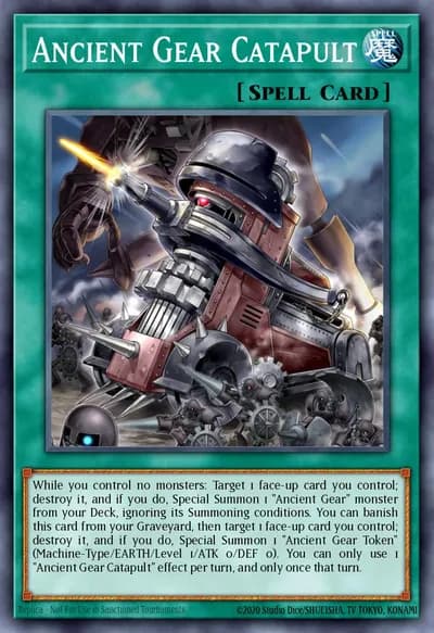 Ancient Gear Catapult — Carta Yu-Gi-Oh!