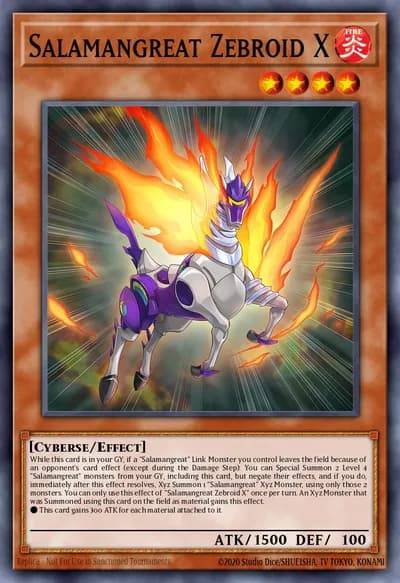 Salamangreat Zebroid X — Carta Yu-Gi-Oh!