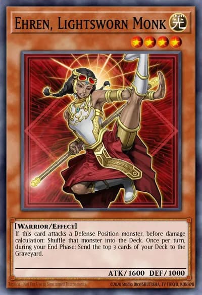 Ehren, Lightsworn Monk — Carta Yu-Gi-Oh!