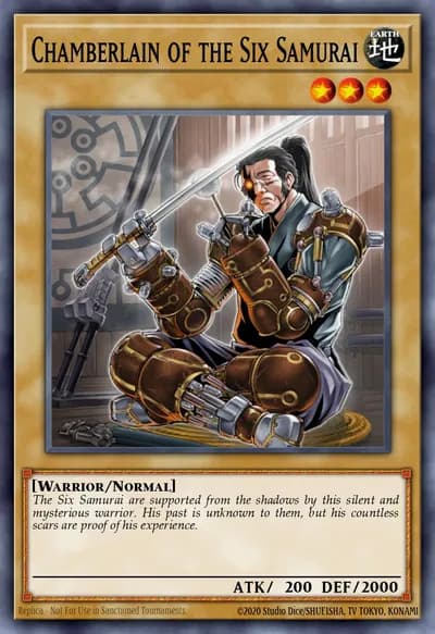 Chamberlain of the Six Samurai — Carta Yu-Gi-Oh!