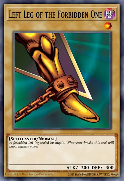 Left Leg of the Forbidden One — Carta Yu-Gi-Oh!