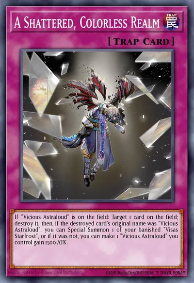 Um Reino Despedaçado e Descolorido — Carta Yu-Gi-Oh!