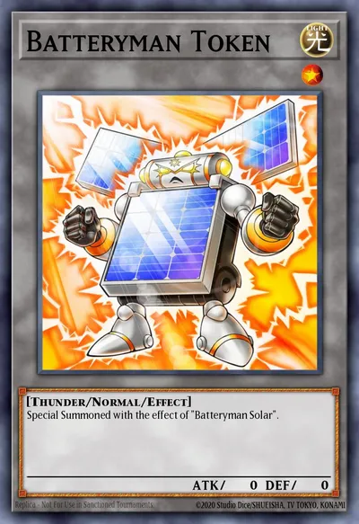 Batteryman Token — Carta Yu-Gi-Oh!