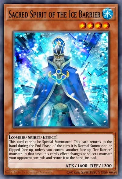 Sacred Spirit of the Ice Barrier — Carta Yu-Gi-Oh!