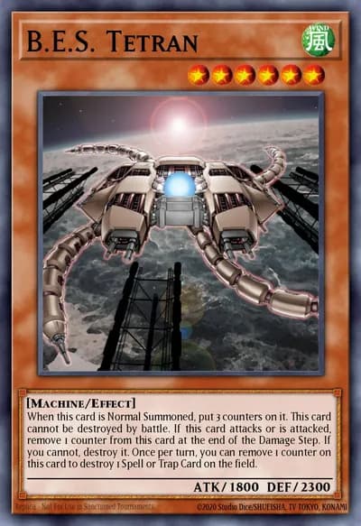 B.E.S. Tetran — Carta Yu-Gi-Oh!