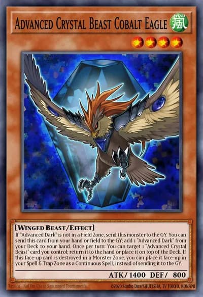 Besta Cristal Avançada Águia de Cobalto — Carta Yu-Gi-Oh!