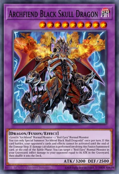 Dragão Arquidemônio Caveira Negra — Carta Yu-Gi-Oh!