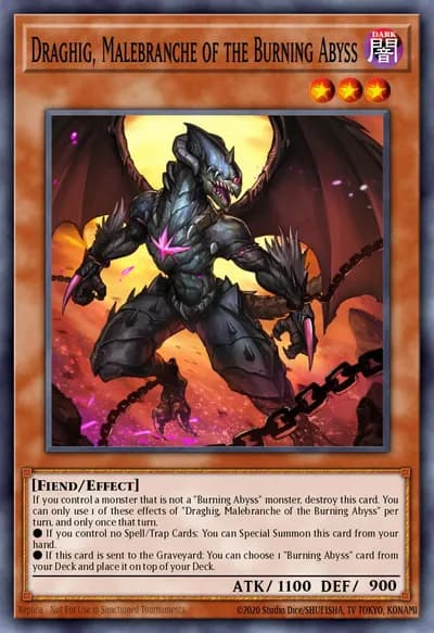 Draghig, Malebranche of the Burning Abyss — Carta Yu-Gi-Oh!