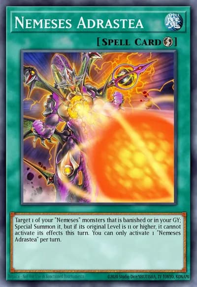 Nemeses Adrastea — Carta Yu-Gi-Oh!