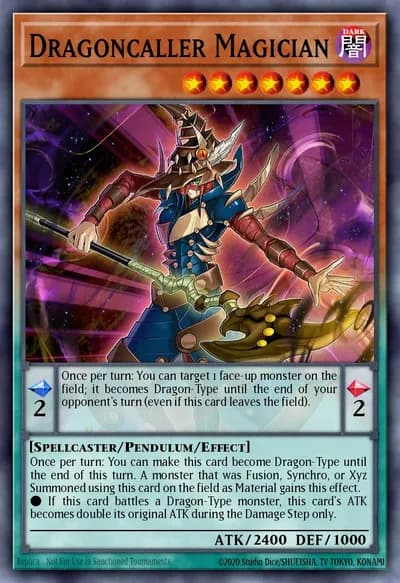 Dragoncaller Magician — Carta Yu-Gi-Oh!