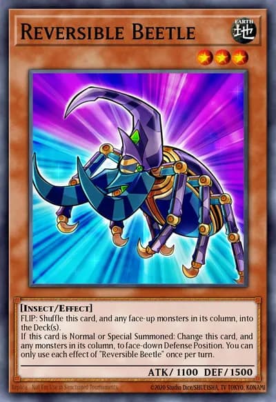 Besouro Reversível — Carta Yu-Gi-Oh!
