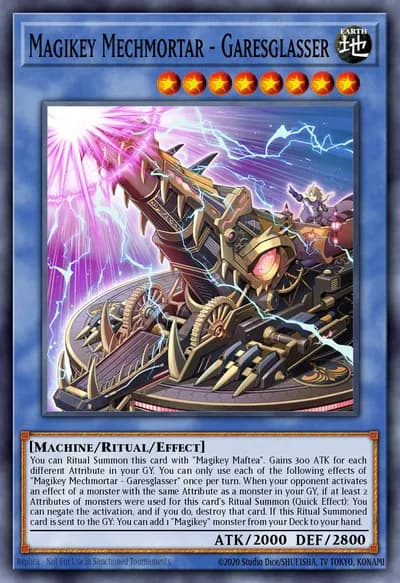 Magikey Mechmortar - Garesglasser — Carta Yu-Gi-Oh!