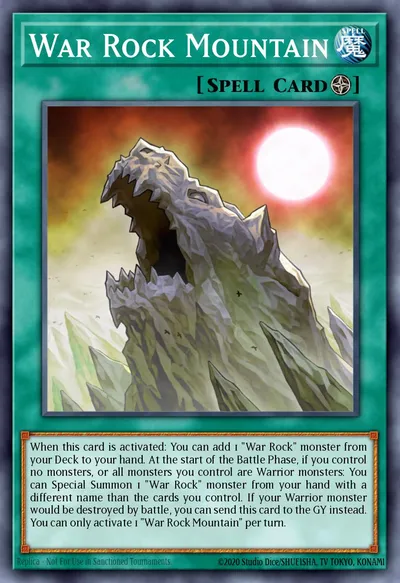 War Rock Mountain — Carta Yu-Gi-Oh!
