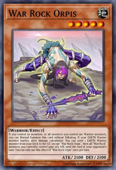 War Rock Orpis — Carta Yu-Gi-Oh!