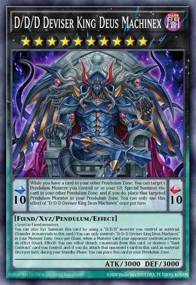 D/D/D Deviser King Deus Machinex — Carta Yu-Gi-Oh!