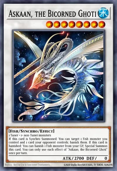 Askaan, o Ghoti Bicórneo — Carta Yu-Gi-Oh!