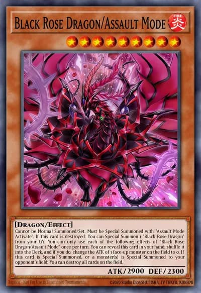 Dragão Rosa Negra/Modo de Assalto — Carta Yu-Gi-Oh!