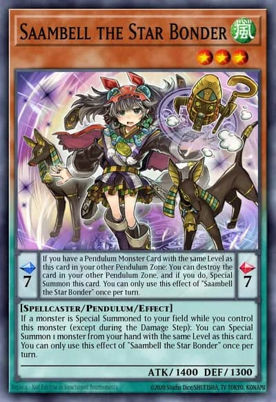 Saambell a Ligadora Estelar — Carta Yu-Gi-Oh!