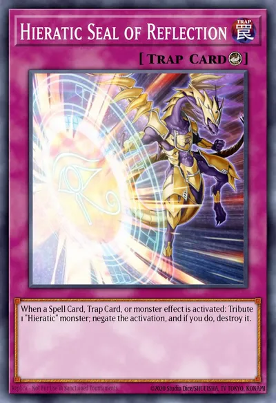 Selo Hierático da Reflexão — Carta Yu-Gi-Oh!