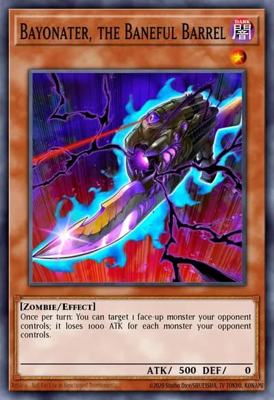 Bayonater, o Barril Funesto — Carta Yu-Gi-Oh!
