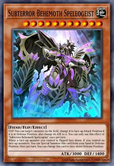 Subterror Behemoth Speleogeist — Carta Yu-Gi-Oh!