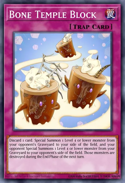 Bloqueio do Templo de Ossos — Carta Yu-Gi-Oh!