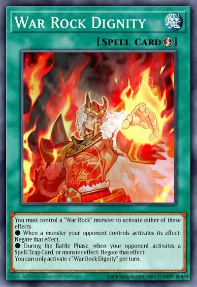 War Rock Dignity — Carta Yu-Gi-Oh!