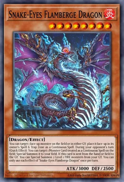 Snake-Eyes Flamberge Dragon — Carta Yu-Gi-Oh!