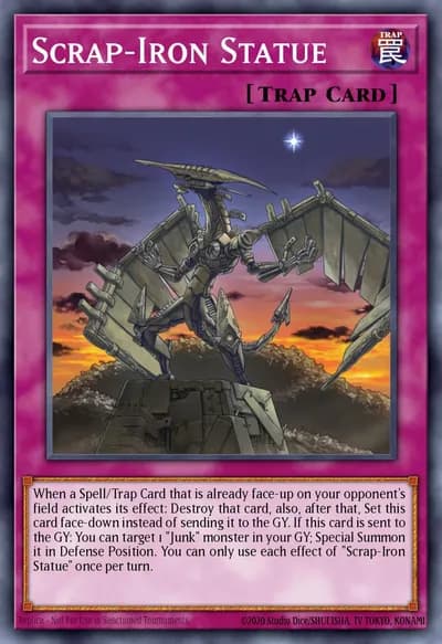 Estátua de Sucata de Ferro — Carta Yu-Gi-Oh!