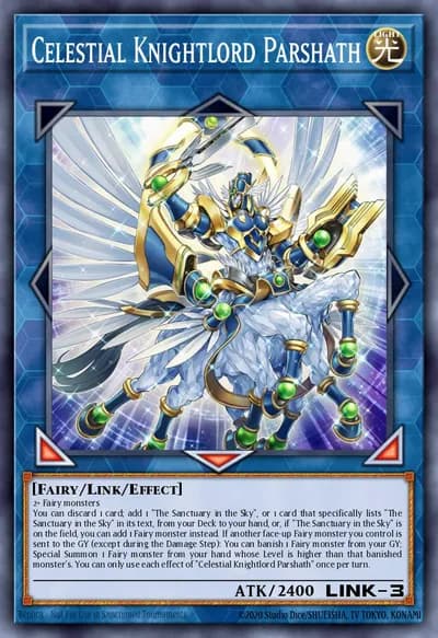 Celestial Knightlord Parshath — Carta Yu-Gi-Oh!