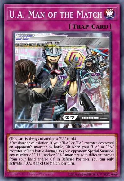 U.A. Man of the Match — Carta Yu-Gi-Oh!