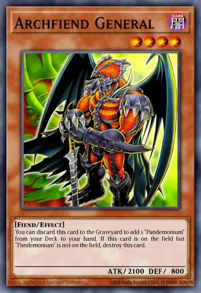 General Archfiend — Carta Yu-Gi-Oh!
