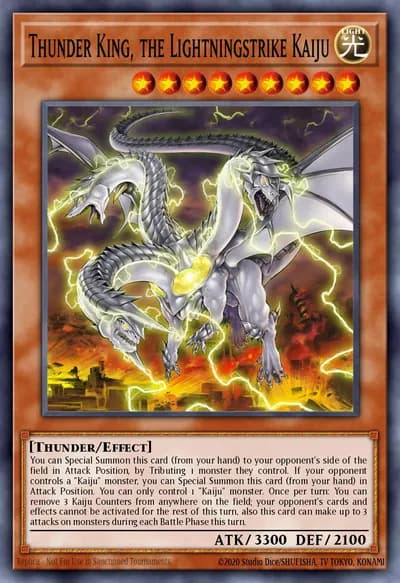 Thunder King, the Lightningstrike Kaiju — Carta Yu-Gi-Oh!