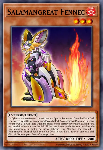 Salamangreat Fennec — Carta Yu-Gi-Oh!