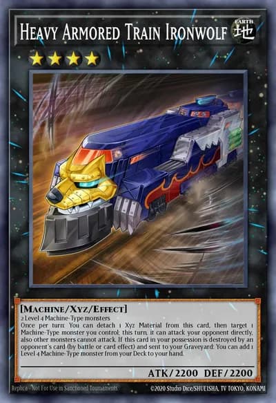 Heavy Armored Train Ironwolf — Carta Yu-Gi-Oh!